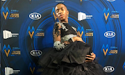 Lasizwe brought a bump to the Mzansi Viewers' Choice Awards red carpet.