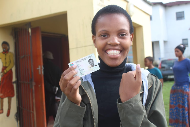 First-time voter Avuziwe