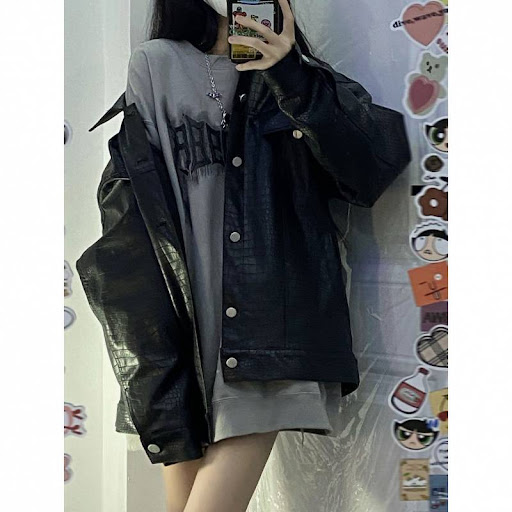 Title 2, Womens Embroidered Pattern Leather Jacket offe...