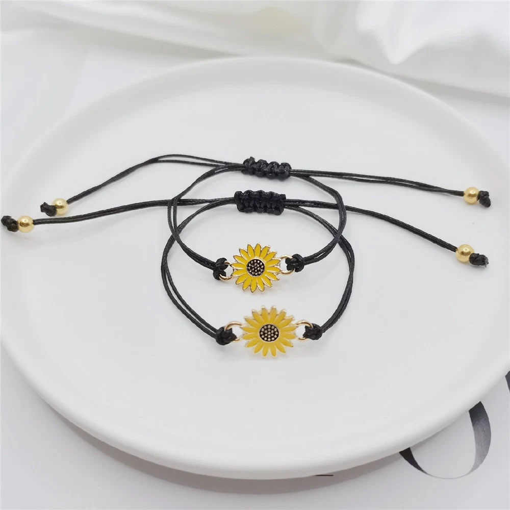 Title 3, Alloy Sunflower SUNFLOWER Daisy vriendschapsarm...