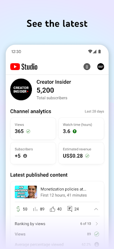 Screenshot YouTube Studio