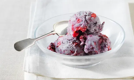 Blackcurrant Ice Cream With Flavour Of Your Choice