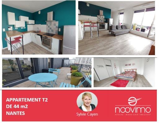 Vente appartement 2 pièces 44 m² à Nantes (44000), 182 989 €