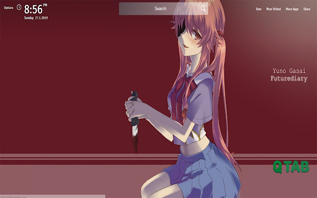 Future Diary Wallpapers New Tab