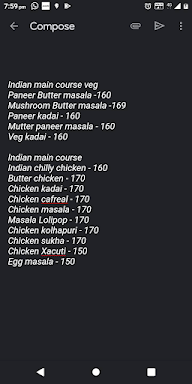 Chodankar's Red Chilly Restaurant menu 3