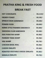 Paratha King menu 4