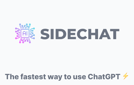 SideChat - The fastest way to use ChatGPT small promo image