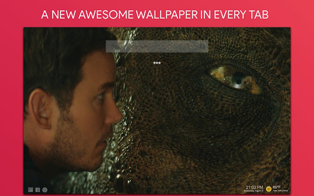 Jurassic World Wallpaper HD Custom New Tab