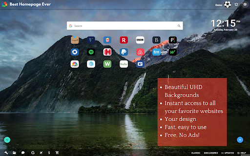 Best Homepage Ever: Chrome Tab Page Launcher