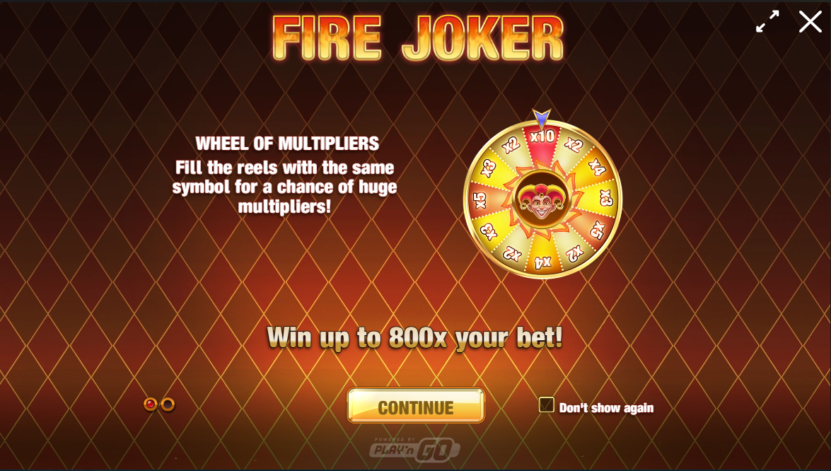 Fire Joker game features