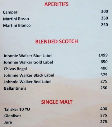 Ginseng menu 