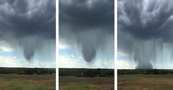 Resultat d'imatges de tornado vs downburst