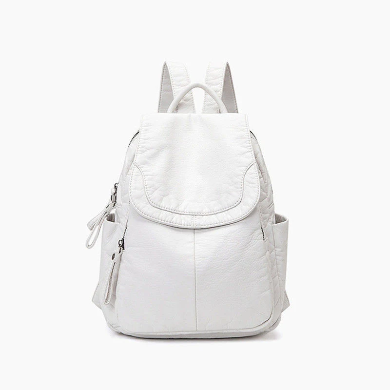 Casual kleine damesrugzak van zacht leer, ideaal voor dagelijks gebruik, lichtgewicht en veelzijdig, perfect voor je essentials.