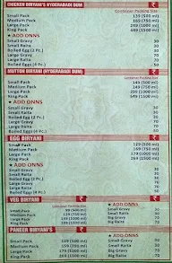 Biryani's King menu 3