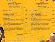 Biryani Binge menu 3