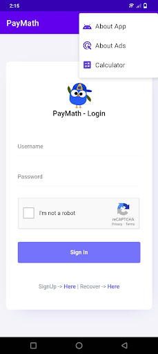 Screenshot PayMath - Online Program