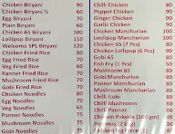 Welcome Biryani menu 2