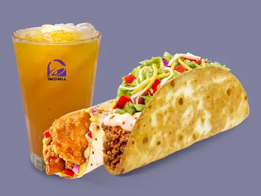 1 Crunchy Wheat Taco Chicken + 1 Crispy Chicken Wrap + Twisted Coolrz