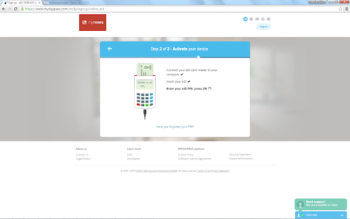 MYDIGIPASS eID card reader extension