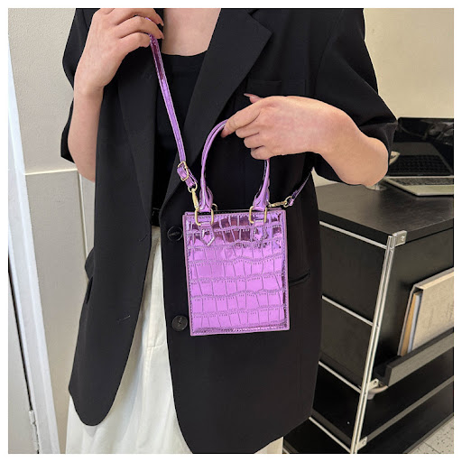 Title 12, Womens Simple Casual Crossbody Small Square Ba...