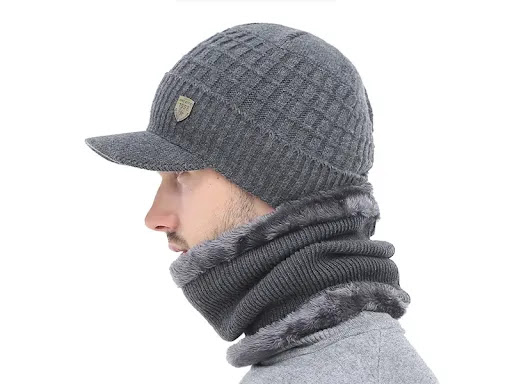 Title 13, Knitted pleated hat designed to keep you warm a...