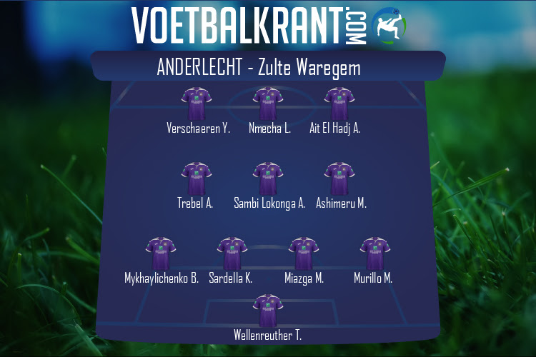 Opstelling Anderlecht | Anderlecht - Zulte Waregem (21/03/2021)