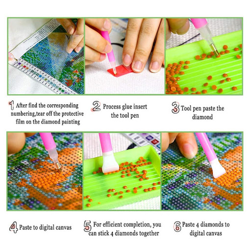 Title 1, New Cat Puppy Flower DIY Diamond Painting 5D Fu...