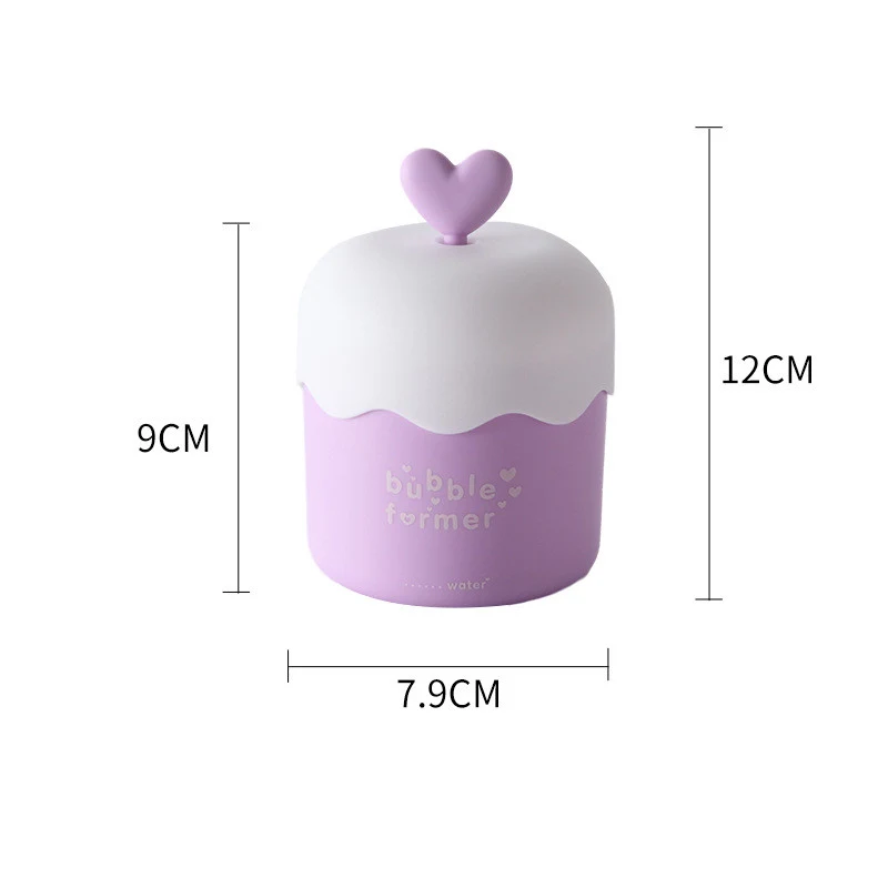Mousseur Nettoyant Visage Portable Couleur Macaron Pression Crée une mousse onctueuse pour un nettoyage doux. Compact et parfait pour voyager.
