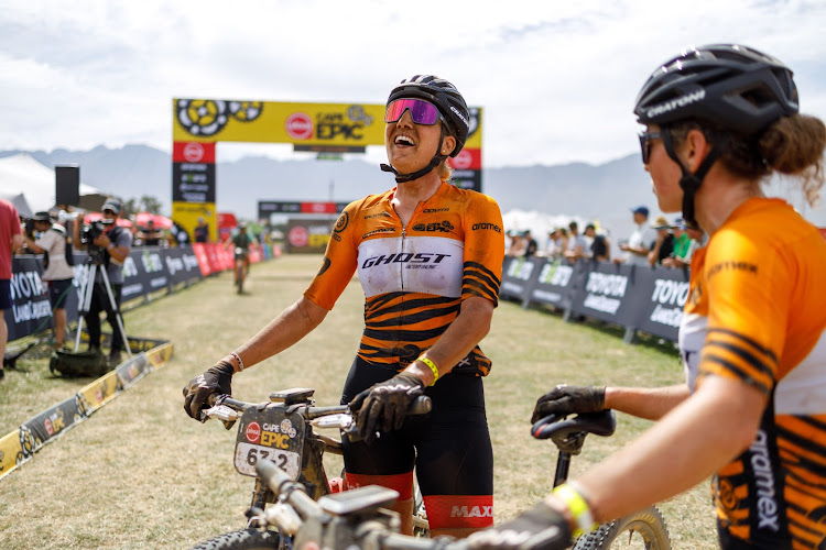 Nicole Koller and Anne Terpstra won stage one of the Absa Cape Epic race at Saronsberg Wine Estate in Tulbagh on Monday