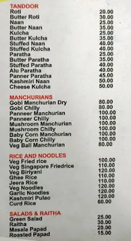 Hotel Vaibhava menu 2