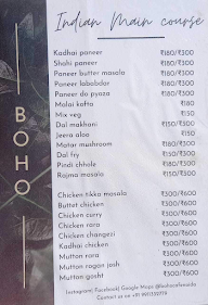 Boho Cafe menu 5