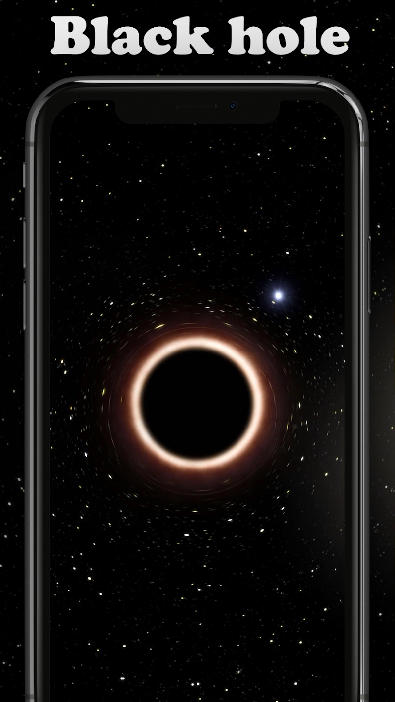 Скриншот Супермассивная черная дыра живые обои бесплатно