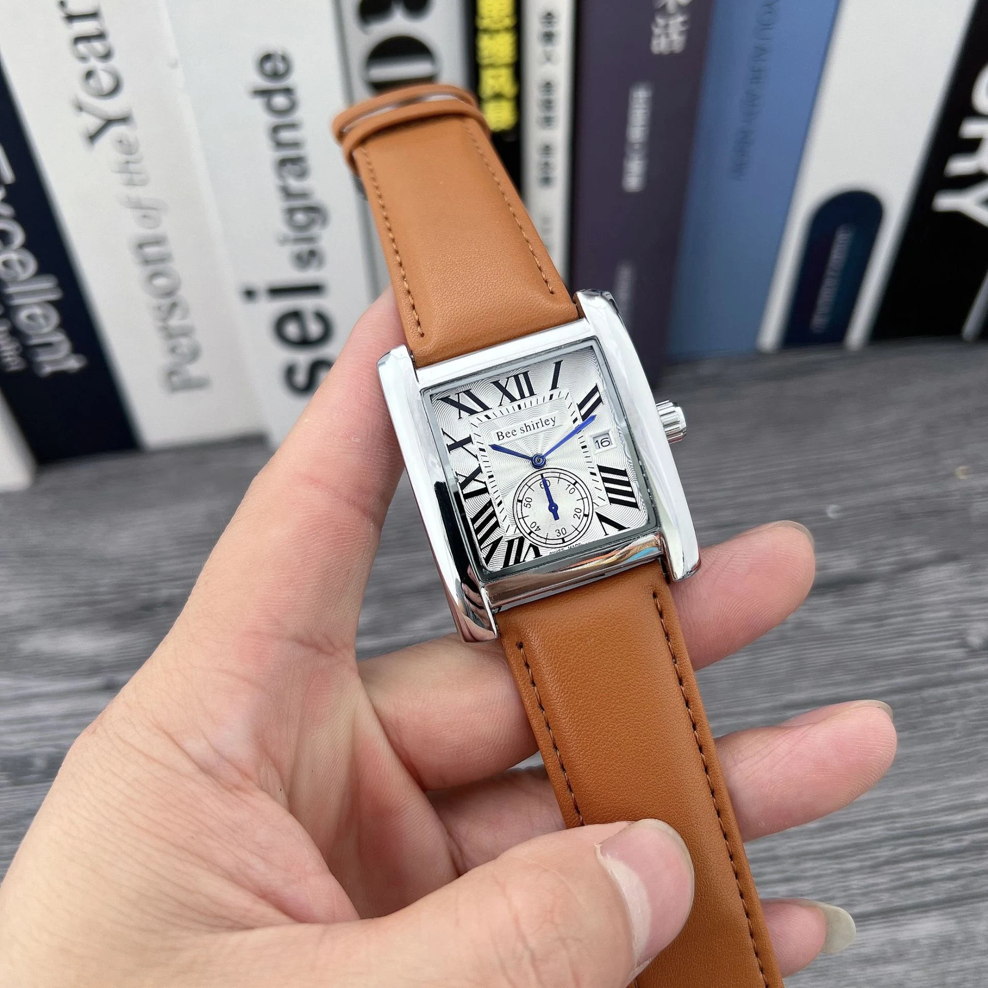 Title 5, Reloj Cuadrado Quartz Tank para Hombre Eleganci...
