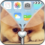 Cool Puppy Zipper LockScreen Apk