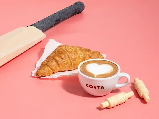 Flat White And Croissant