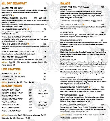 Crudo Juicery menu 