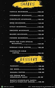 White Fog Cafe menu 5