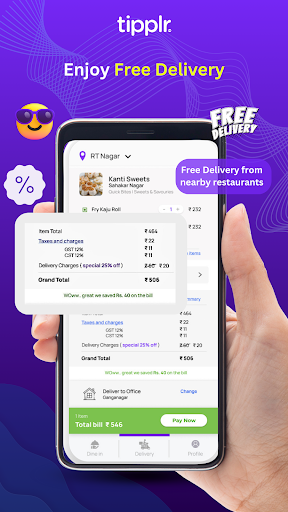 Screenshot Tipplr Food Delivery