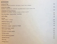 Verve Coffee Lounge - Howard Johnson menu 1