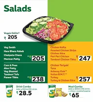 Subway menu 5