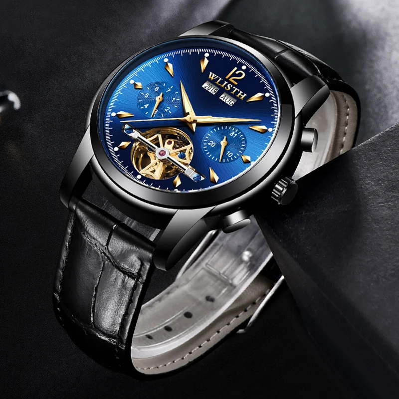Volautomatisch multifunctioneel mechanisch horloge voor Koreaanse zakenmannen. Stijlvol en betrouwbaar voor de moderne professional.