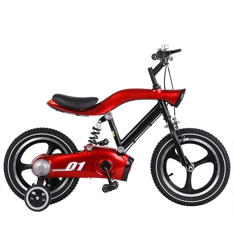 Bicicletta Bambini in Acciaio ad Alto Tenore di Carbonio con Luci Musicali Pedalata Divertente e Sicura per Bambini Perfetta per Giocare All'aperto