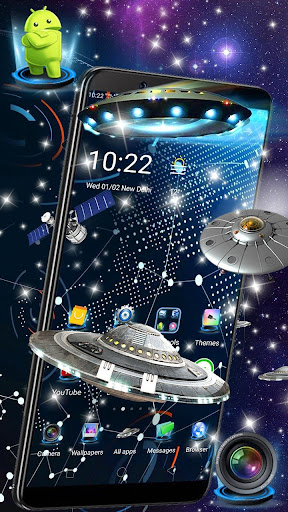 Space Galaxy 3D Parallax Launcher Theme?