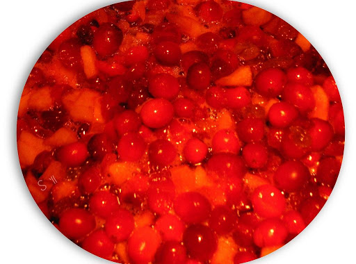 .. Spicy Cranberry Chutney
.. of course a photo had to be taken!