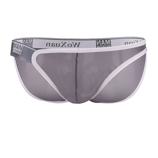 Title 7, Mens Glass Yarn Ice Silk Bright Triangle Brief...