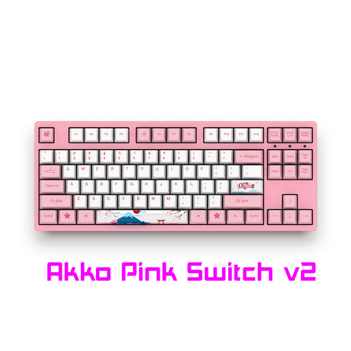 Bàn phím cơ Akko 3087 v2 World Tour Tokyo (Akko Pink Switch v2) - Hàng trưng bày