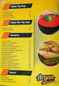 Hotel Aryan menu 4