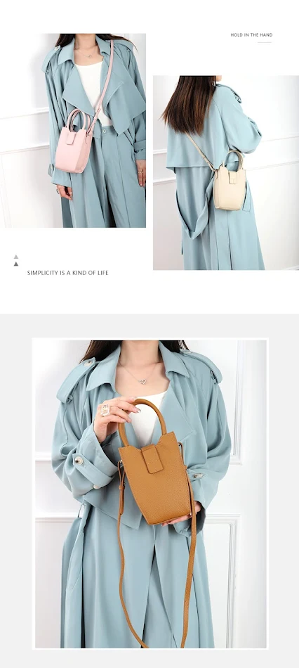 Leren Telefoontasje Dames Crossbody, Stijlvolle Schoudertas voor Vrouwen, Klein en Handig, Perfect voor Smartphone en Essentials