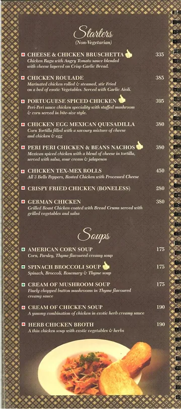 Belfrance Bakers & Chocolatiers menu 