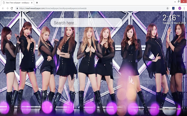 Snsd Kpopの壁紙クールな新しいタブ